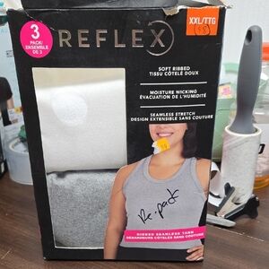 Reflex Size XXL 2 Pack of Soft Ribbed Seamless Tank Tops